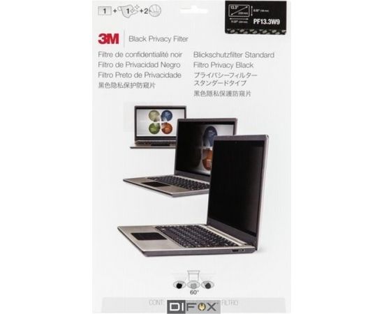 3M PF133W9B Privacy Filter Black for 33,8cm (13,3 ) 16:9