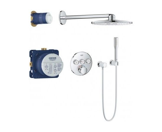 Grohe iebūvējamā dušas termostata komplekts SmartControl Perfect Rainshower 310, 3 režīmi, hroms