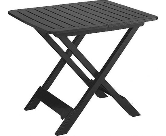 Galds Tevere plastm.79x72x70cm antracīts Dārza galdi