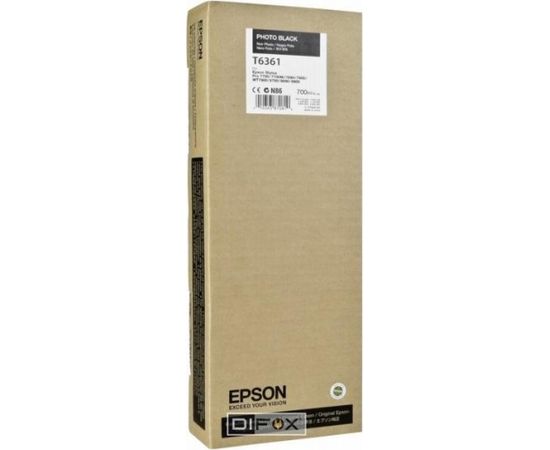 Epson ink cartridge photo black T 636 700 ml      T 6361