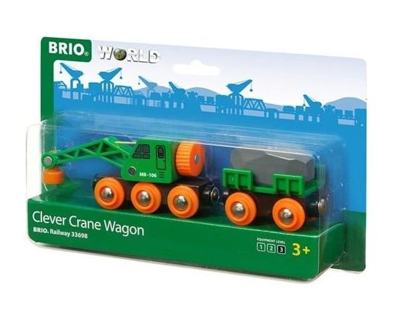 Unknown BRIO RAILWAY Clever Crane Wagon, 33698