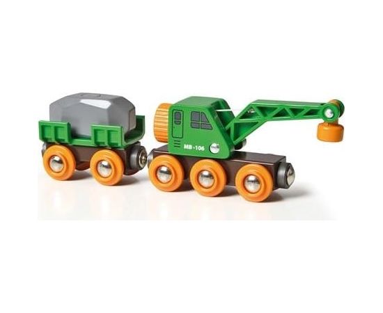 Unknown BRIO RAILWAY Clever Crane Wagon, 33698