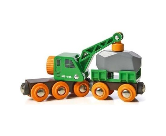 Unknown BRIO RAILWAY Clever Crane Wagon, 33698