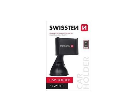 Swissten S-GRIP B2 Premium Универсальный держатель с 360 ротацией на стекло Для устройств 3.5'- 6.0' дюймов Черный
