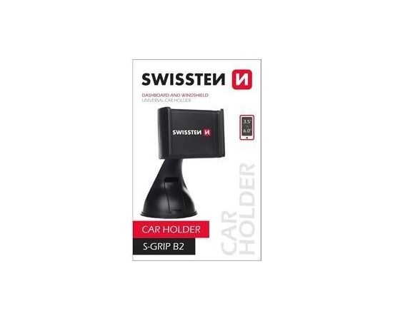 Swissten S-GRIP B2 Premium Universāls Turētājs logam ar 360 Rotāciju Ierīcēm Ar 3.5'- 6.0' Collām Melns