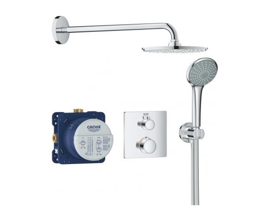 Grohe iebūvējamais dušas termostata komplekts Perfect/Rainshower Cosmo 210, hroms