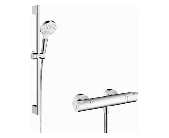 Hansgrohe dušas komplekts ar termostatu Ecostat 1001 CL Combi/Crometta Vario, 650 mm, hroms