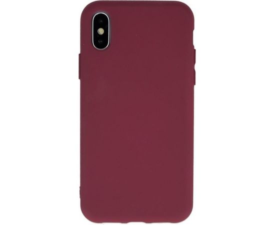 Mocco Liquid Silicone Back Case Aizmugurējais Silikona Apvalks Priekš Samsung Galaxy A42 5G Bordo