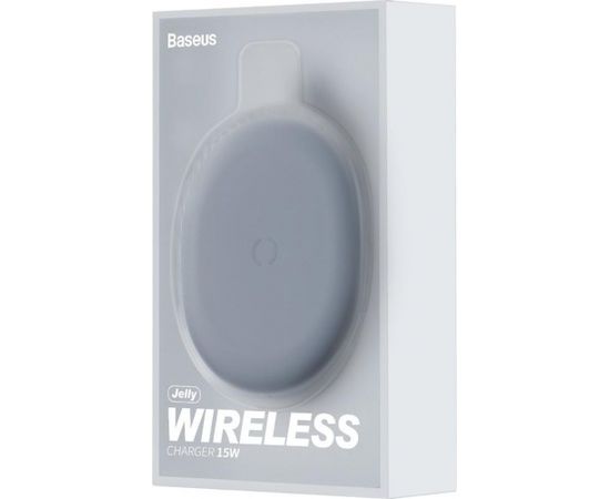 Baseus Jelly WXGD-01 Bezvadu Ātrs Lādētājs Mobilajam Ierīcēm 9V / 2A / 10W Melns