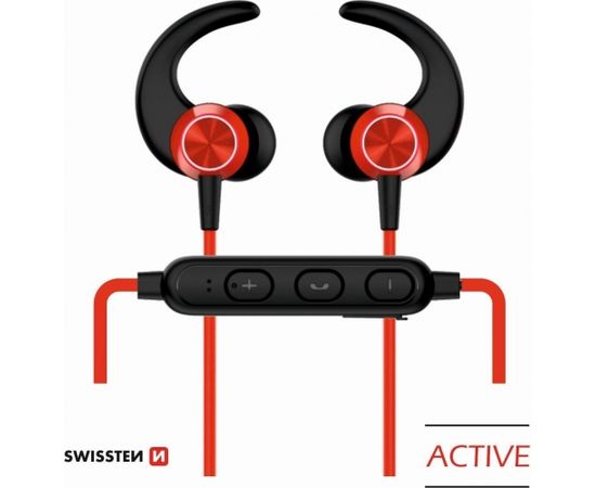 Swissten Active Wireless Bluetooth 4.2 Earphones / A2DP / AVRCP / HSP / HFP / Спортивные Наушники Красные