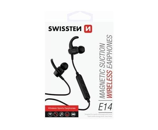 Swissten Active Wireless Bluetooth 4.2 Earphones / A2DP / AVRCP / HSP / HFP / Bezvadu Sporta Austiņas Melnas