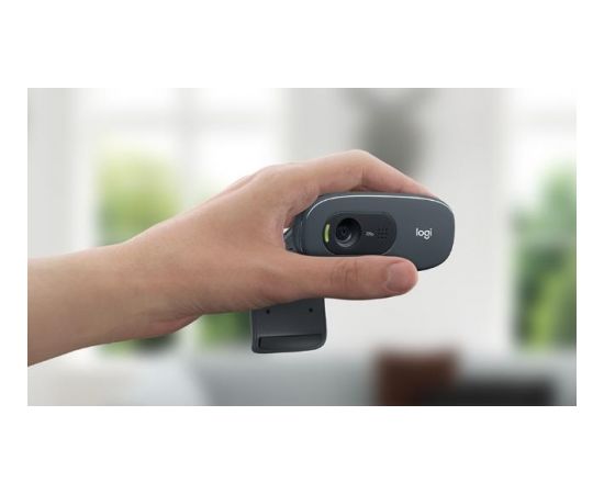 Logitech C270 Augstas izšķirtspējas Fleksibla Platleņķa HD 720p WEB kamera 960-000694