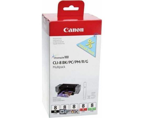 Canon CLI-8 Multipack BK/PC/PM/R/G