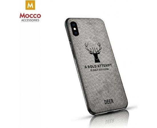 Mocco Deer Case Silikona Apvalks Priekš Apple iPhone XS Max Pelēks (EU Blister)