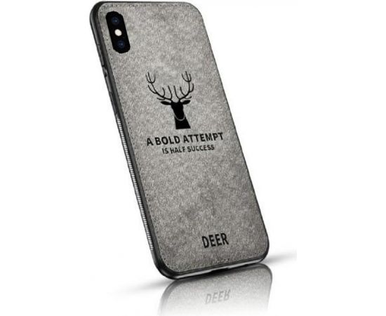Mocco Deer Case Silikona Apvalks Priekš Apple iPhone XS Max Pelēks (EU Blister)