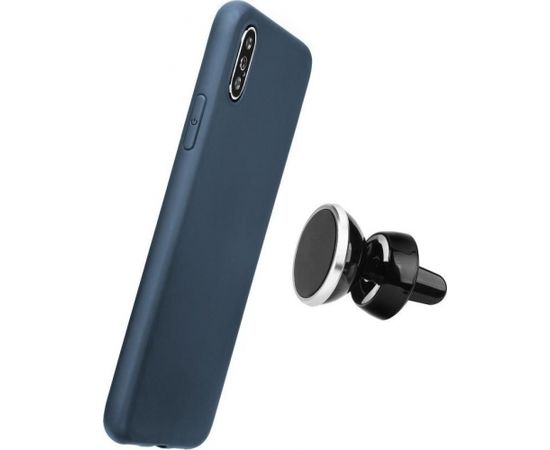 Mocco Soft Magnet Matēts Silikona Apvalks Ar Iebuvētu Magnētu Turētajam Priekš Samsung J530 Galaxy J5 (2017) Zils