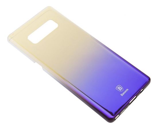 Baseus Glaze Case Прочный Силиконовый чехол для Samsung G955 Galaxy S8 Plus Прозрачный - Фиолетовый