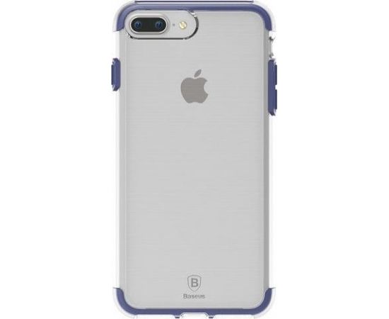 Baseus Guards Case Прочный Силиконовый чехол для Apple iPhone 7 / 8 Plus Прозрачный - Синий
