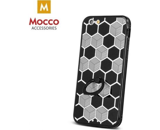 Mocco Ring Силиконовый чехол для Samsung G920 Galaxy S6 Черный - Серебряный