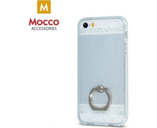 Mocco Floral Ring Silikona Apvalks Priekš Huawei P9 Lite Zils - Balts
