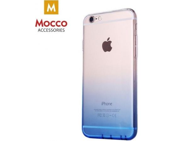 Mocco Gradient Back Case Silikona Apvalks Ar Krāsu Gradientu Priekš Samsung G955 Galaxy S8 Plus Caurspīdīgs - Zils