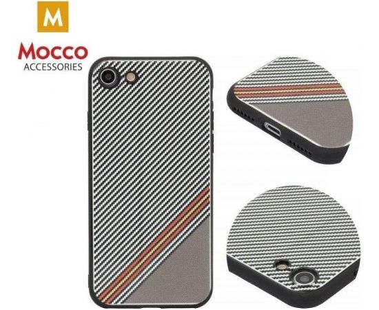 Mocco Trendy Grid And Stripes Silikona Apvalks Priekš Apple iPhone 7 Plus / 8 Plus Balts (Pattern 1)