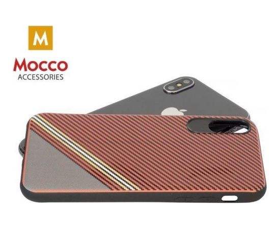 Mocco Trendy Grid And Stripes Silikona Apvalks Priekš Apple iPhone 7 Plus / 8 Plus Sarkans (Pattern 1)