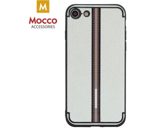 Mocco Trendy Grid And Stripes Silikona Apvalks Priekš Apple iPhone X / XS Balts (Pattern 3)