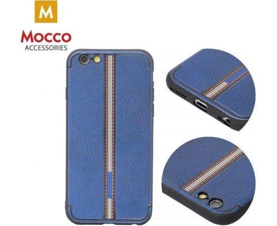 Mocco Trendy Grid And Stripes Silikona Apvalks Priekš Apple iPhone 7 Plus / 8 Plus Zils (Pattern 3)