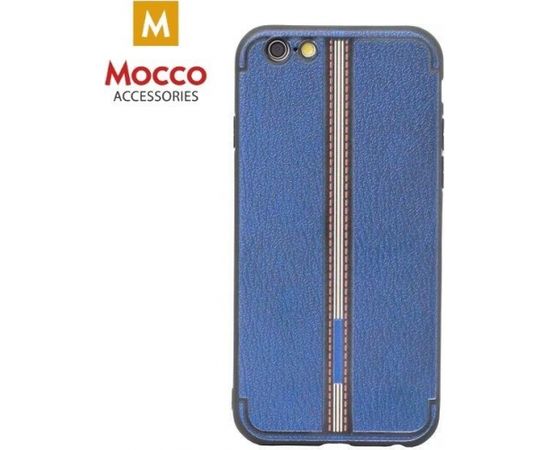 Mocco Trendy Grid And Stripes Silikona Apvalks Priekš Apple iPhone X / XS Zils (Pattern 3)