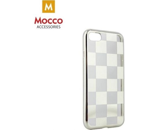 Mocco ElectroPlate Chess Aizmugurējais Silikona Apvalks Priekš Samsung J330 Galaxy J3 (2017) Sudraba
