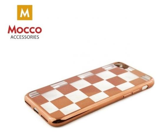 Mocco ElectroPlate Chess Силиконовый чехол для Samsung J330 Galaxy J3 (2017) Розовый