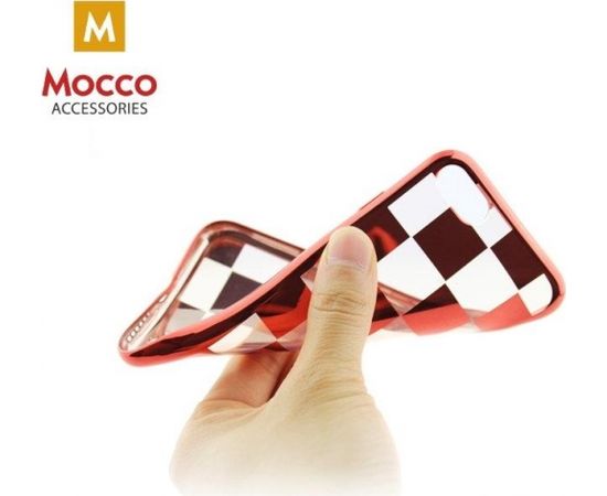 Mocco ElectroPlate Chess Aizmugurējais Silikona Apvalks Priekš Samsung G930 Galaxy S7 Sarkans