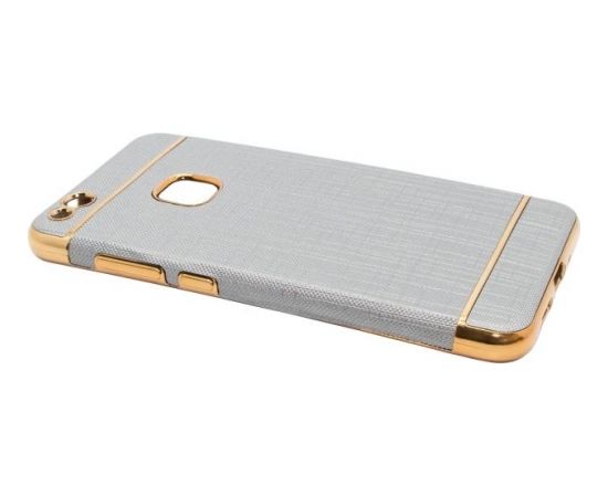 Mocco Exclusive Crown Силиконовый чехол с золотыми рамками для Apple iPhone 6 / 6S Серый