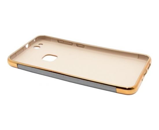 Mocco Exclusive Crown Силиконовый чехол с золотыми рамками для Apple iPhone 6 / 6S Серый