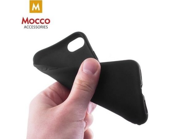 Mocco Ultra Slim Soft Matte 0.3 mm Matēts Silikona Apvalks Priekš Huawei P20 Melns