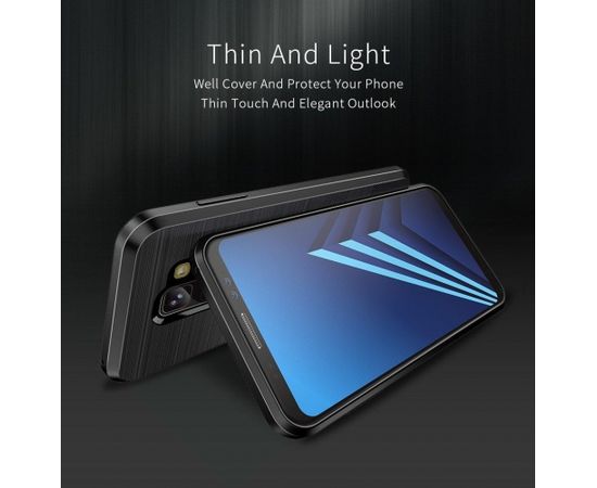 Dux Ducis Mojo Case Premium Izturīgs Silikona Aizsargapvalks Priekš Samsung J400 Galaxy J4 (2018) Melns