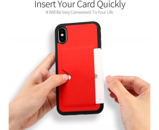 Dux Ducis Pocard Series Premium Izturīgs Silikona Aizsargapvalks Priekš Samsung J730 Galaxy J7 (2017) Sarkans