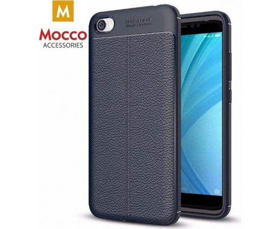 Mocco Litchi Pattern Back Case Aizmugurējais Silikona Apvalks Priekš Apple iPhone X / XS Zils