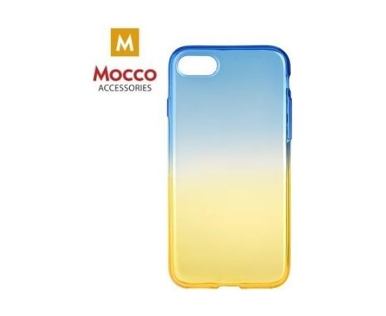 Mocco Gradient Back Case Silikona Apvalks Ar Krāsu Gradientu Priekš Samsung J730 Galaxy J7 (2017) Zils - Dzeltens
