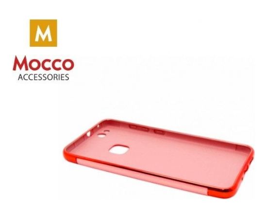 Mocco Exclusive Crown Силиконовый чехол с золотыми рамками для Apple iPhone 6 / 6S Красный