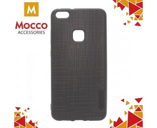 Mocco Cloth Back Case Silikona Apvalks Ar Tekstūru Priekš Samsung G955 Galaxy S8 Plus Melns