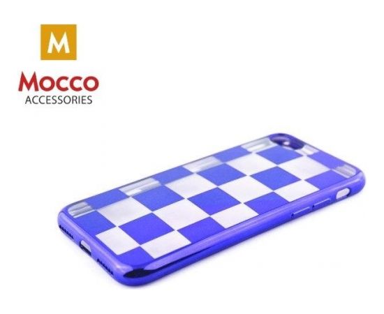 Mocco ElectroPlate Chess Aizmugurējais Silikona Apvalks Priekš Samsung A320 Galaxy A3 (2017) Zils