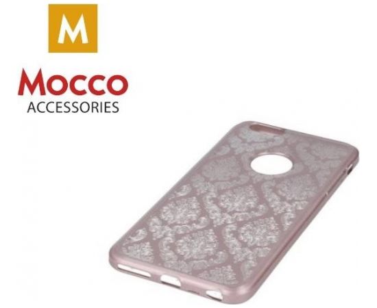 Mocco Ornament Back Case Aizmugurējais Silikona Apvalks Priekš Samsung G920 Galaxy S6 Rozā Zelts