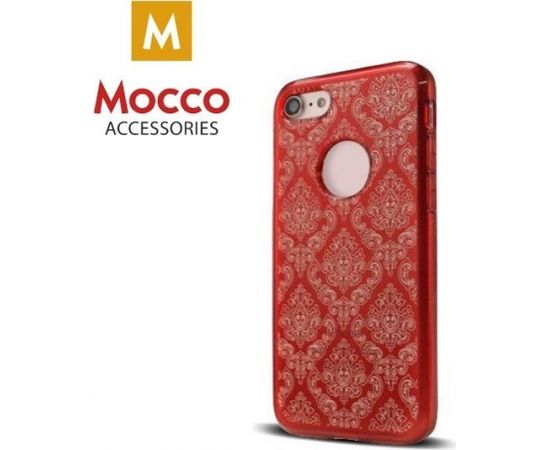 Mocco Ornament Back Case Aizmugurējais Silikona Apvalks Priekš Samsung J530 Galaxy J5 (2017) Sarkans
