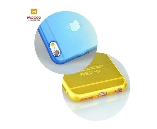 Mocco Gradient Силиконовый чехол С переходом Цвета Apple iPhone X / XS Синий - Жёлтый