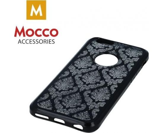 Mocco Ornament Back Case Aizmugurējais Silikona Apvalks Priekš Apple iPhone X / XS Melns
