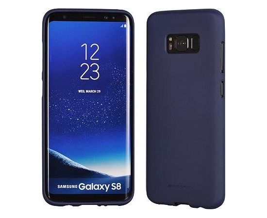 Mercury Soft Feeling Matte 0.3 mm Matēts Silikona Apvalks Priekš Samsung J530 Galaxy J5 (2017)  Tumši Zils (EU Blister)