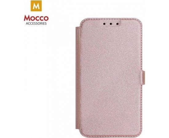 Mocco Shine Book Case Grāmatveida Maks Telefonam Huawei Y7 / Y7 Prime (2018) Rozā Zelts