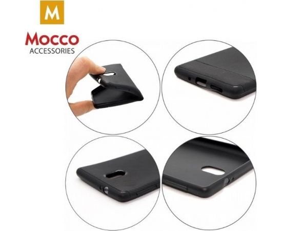Mocco Carbonic Back Case Silikona Apvalks Priekš Samsung N950 Galaxy Note 8 Melns